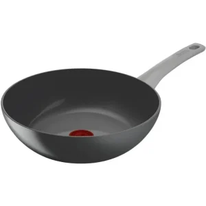 Tefal Wok RENEW ON C4271932 28 cm, grå, aluminium
