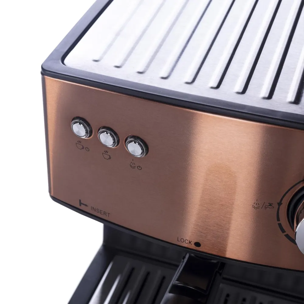 Adler espressomaskin, 15 bar, 850W, mjölkskummare, AD4404cr