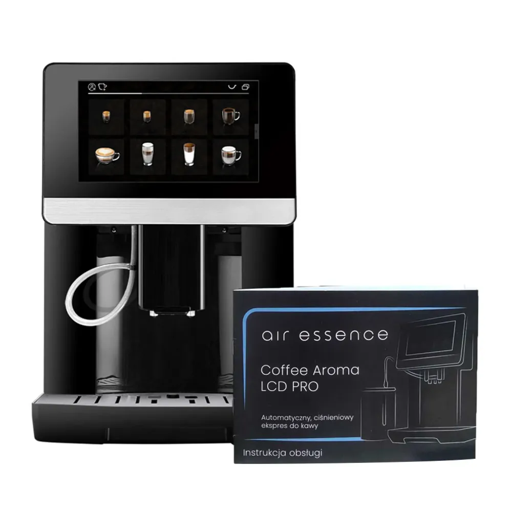Air Essence Coffee Aroma LCD PRO automatisk espressomaskin med pekskärm, 19 bar