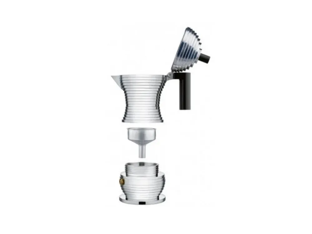 Alessi Espressobryggare för spishäll PULCINA 150 ml, röd
