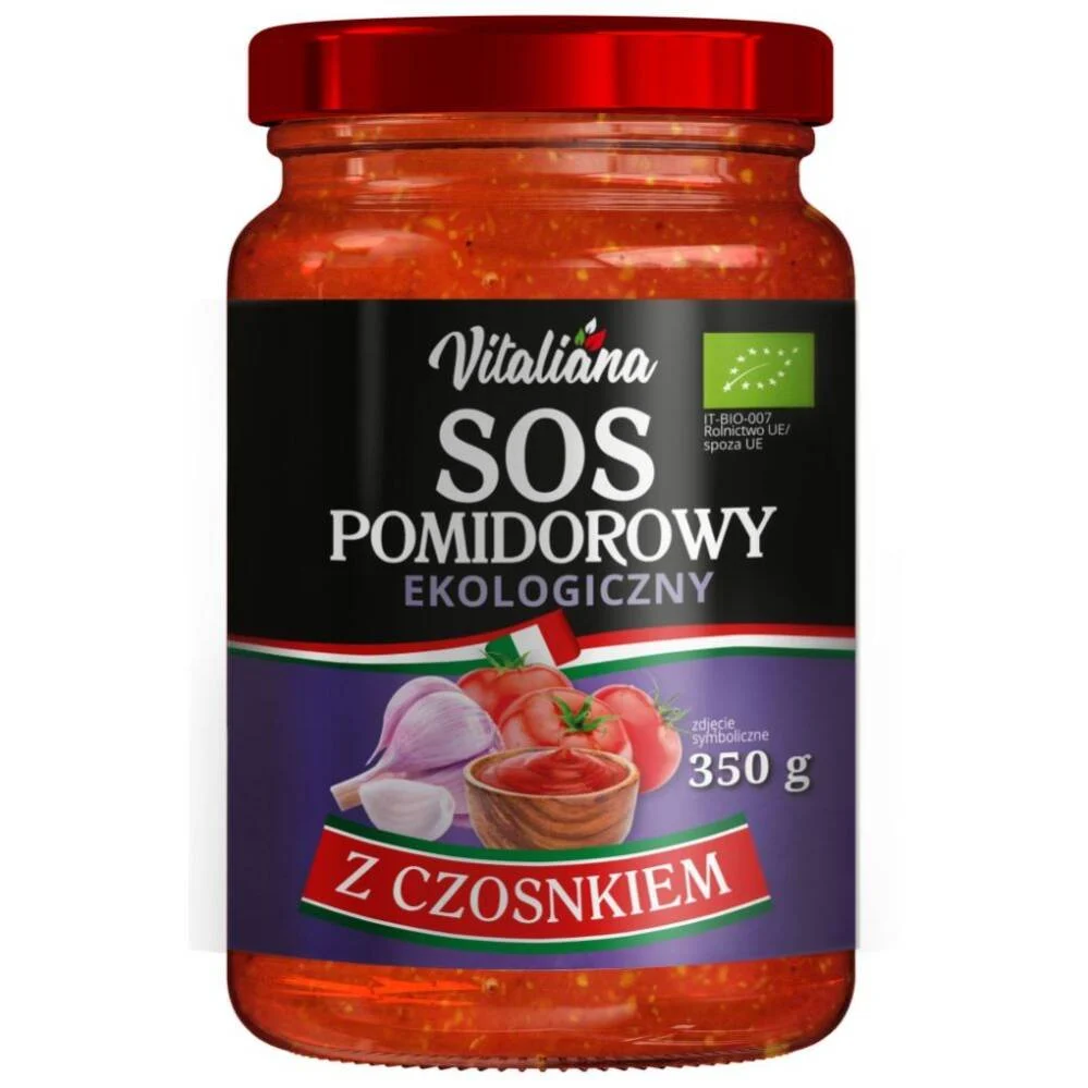 Tomat vitlök Vitaliana sås 350 g ekologisk - NaturAvena