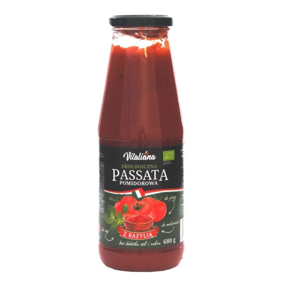 Tomatpassata med basilika ekologisk 680 g - NaturAvena