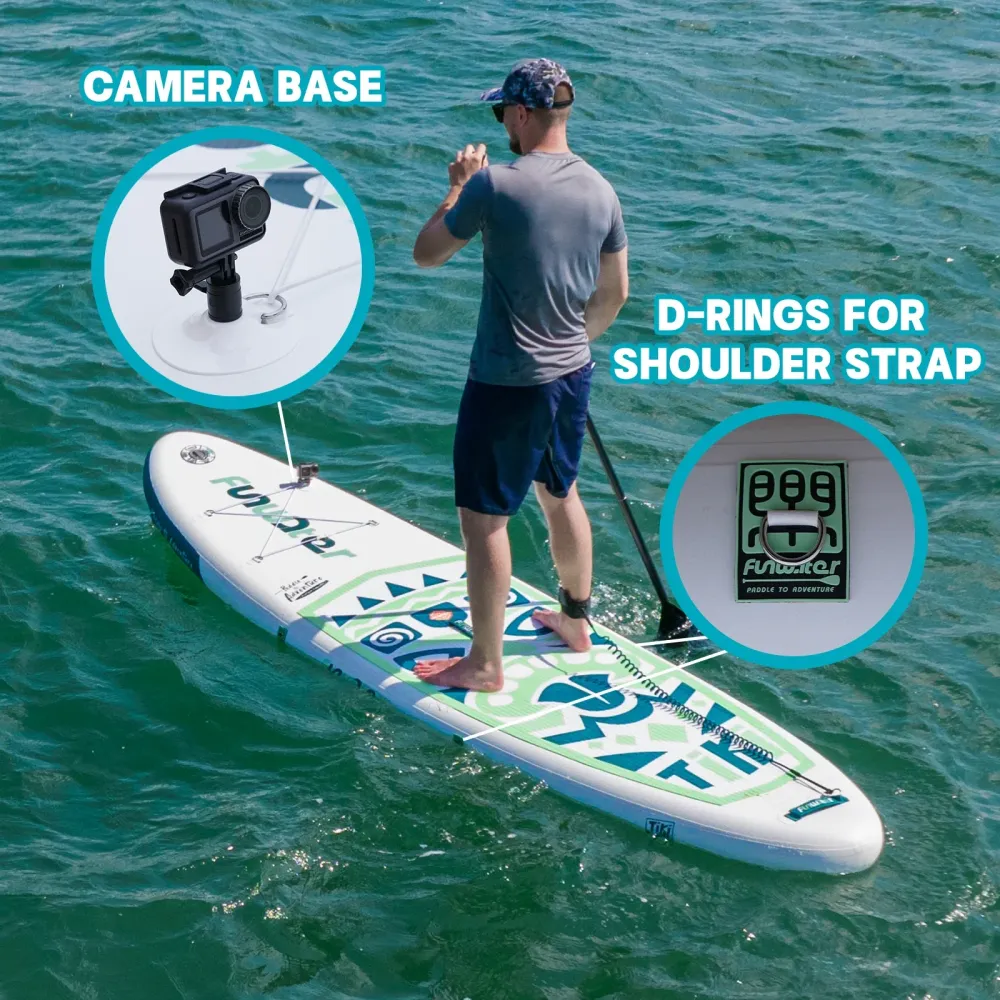 FunWater SUPFW05A Uppblåsbar Paddelbräda – Komplett SUP-kit för Vuxna