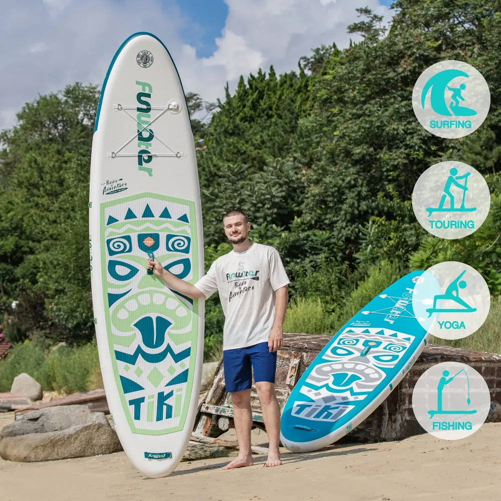 FunWater SUPFW05A Uppblåsbar Paddelbräda – Komplett SUP-kit för Vuxna