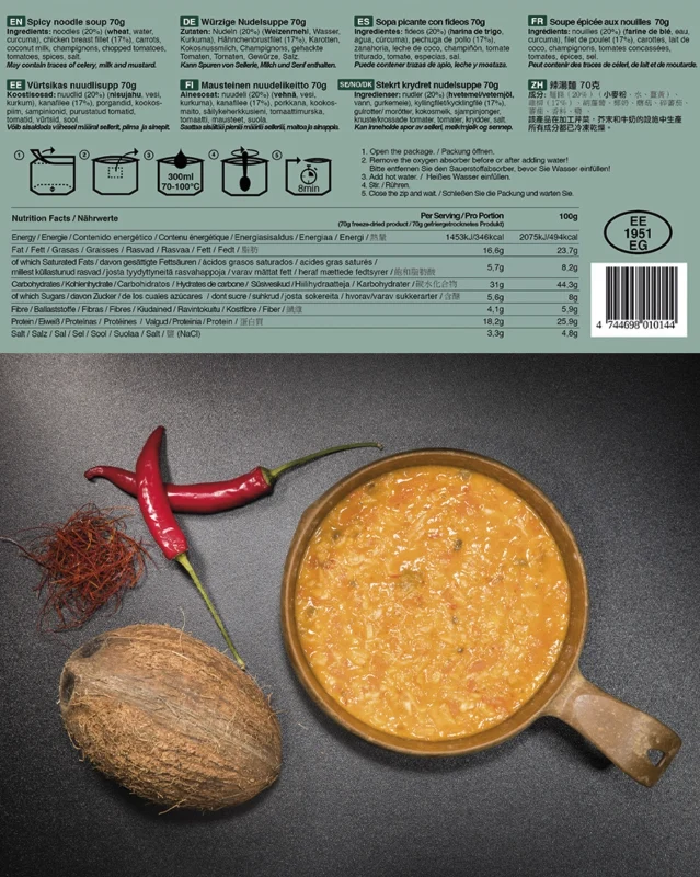 Asiatisk nudelsoppa - Frystorkad mat