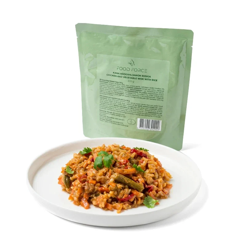 Food Force - Kyckling och grönsaker med ris i wok - Turmat