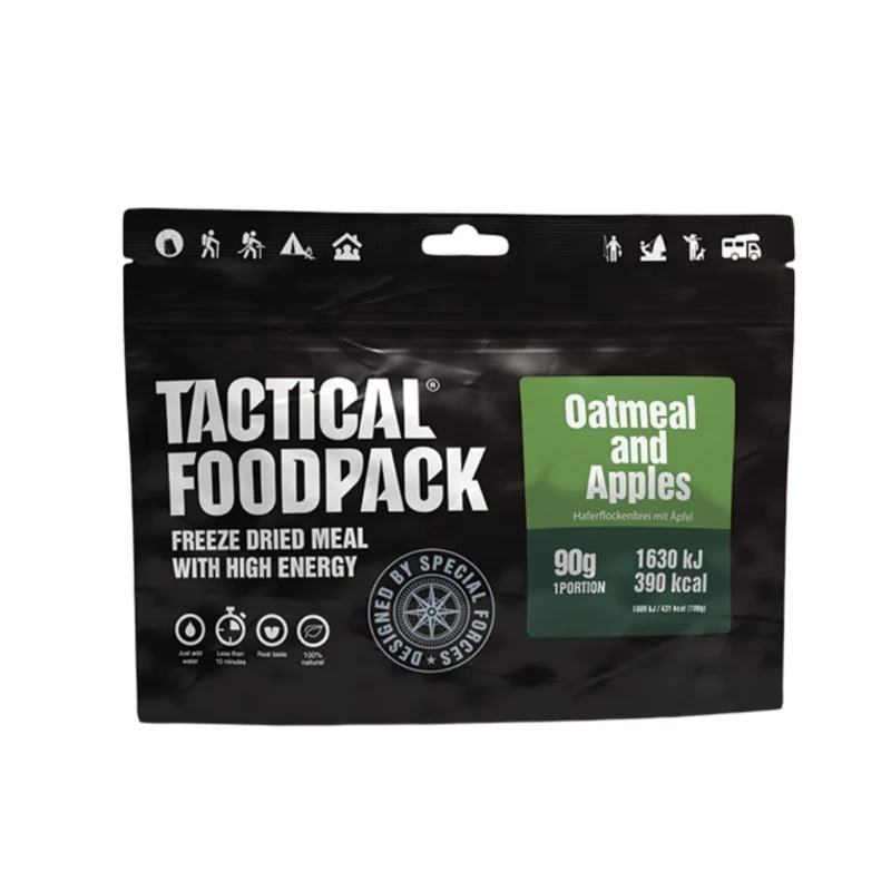 Havregröt med äpplen och kanel - frystorkad mat - Tactical Foodpack