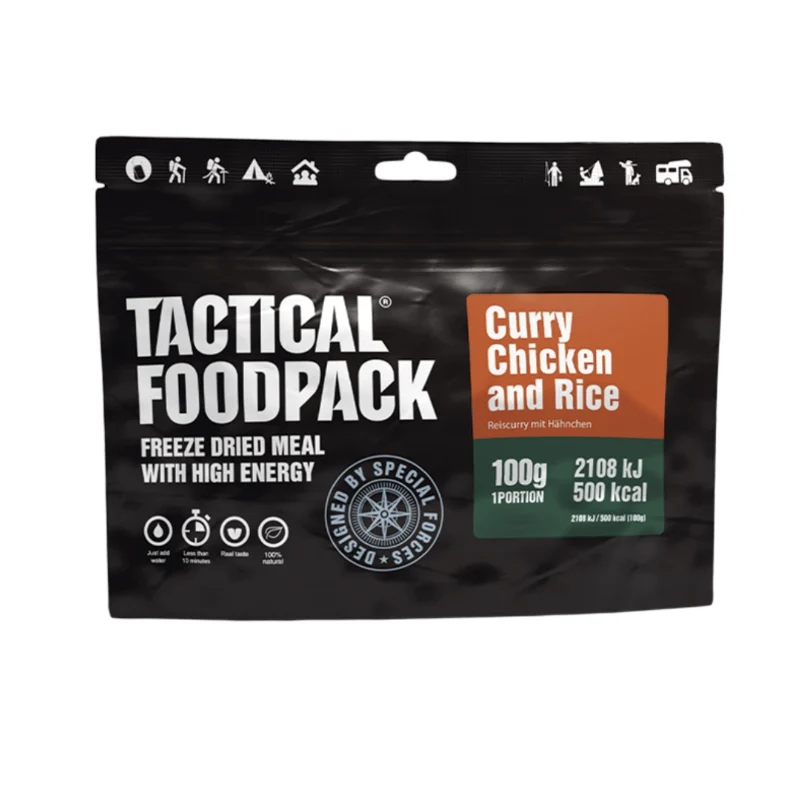 Kyckling i curry med ris - frystorkad mat
