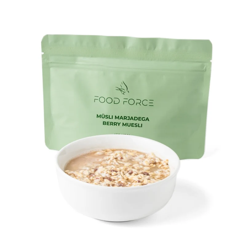Müsli med bär - frysetorkad mat - Food Force