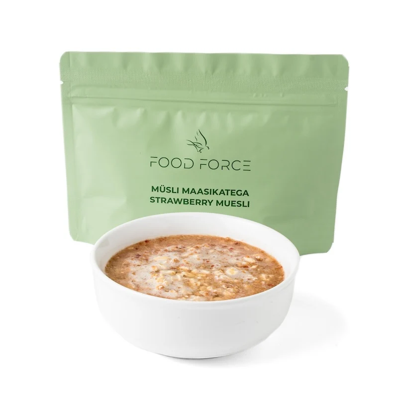 Müsli med jordgubbar - Frystorkad mat - Food Force