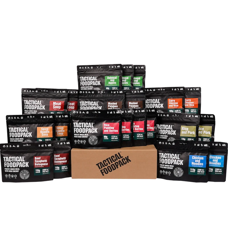 Weekpack Alpha 21 måltider - frystorkad mat - Tactical Foodpack