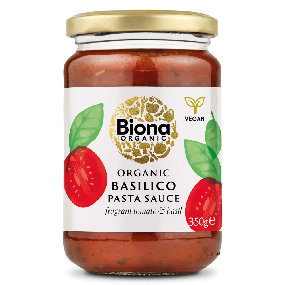 Passerade tomater med basilika, 350 g