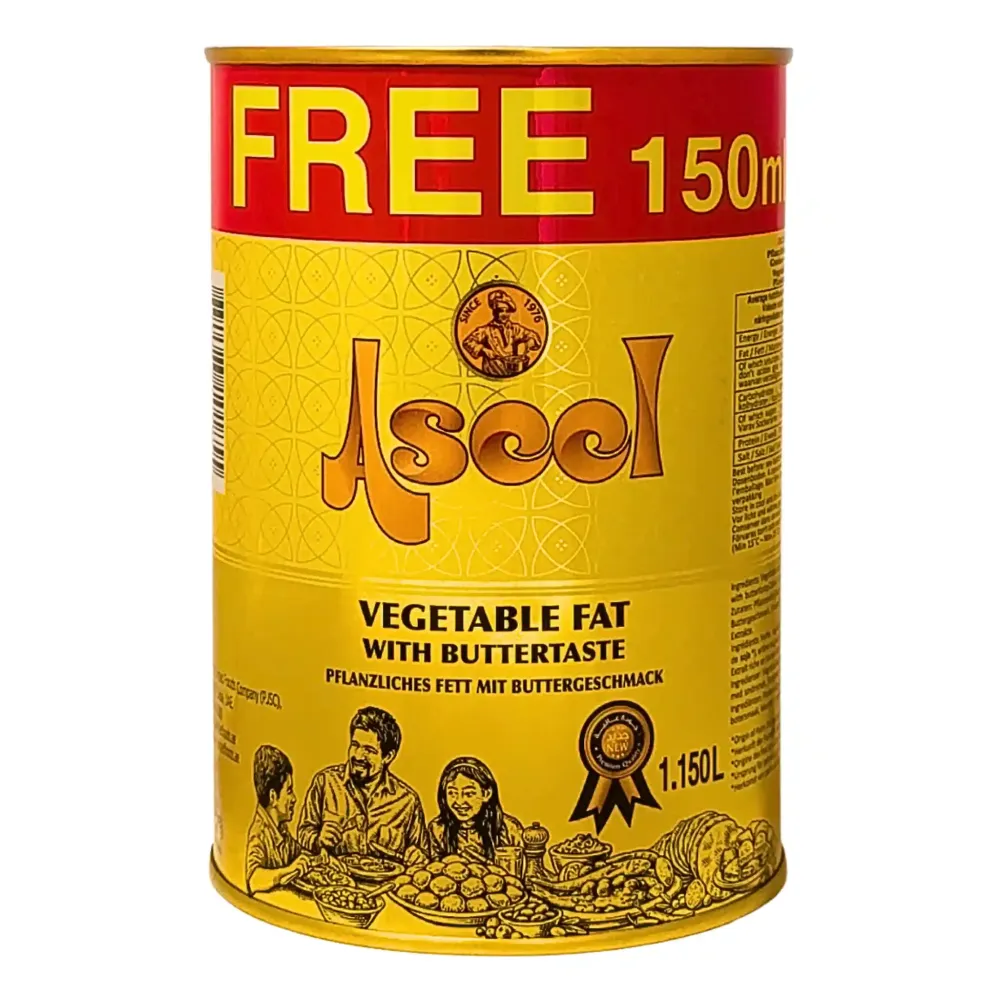 Aseel Smör Vegetable 1.15L – Extra 15% Gratis | Smak & Värde