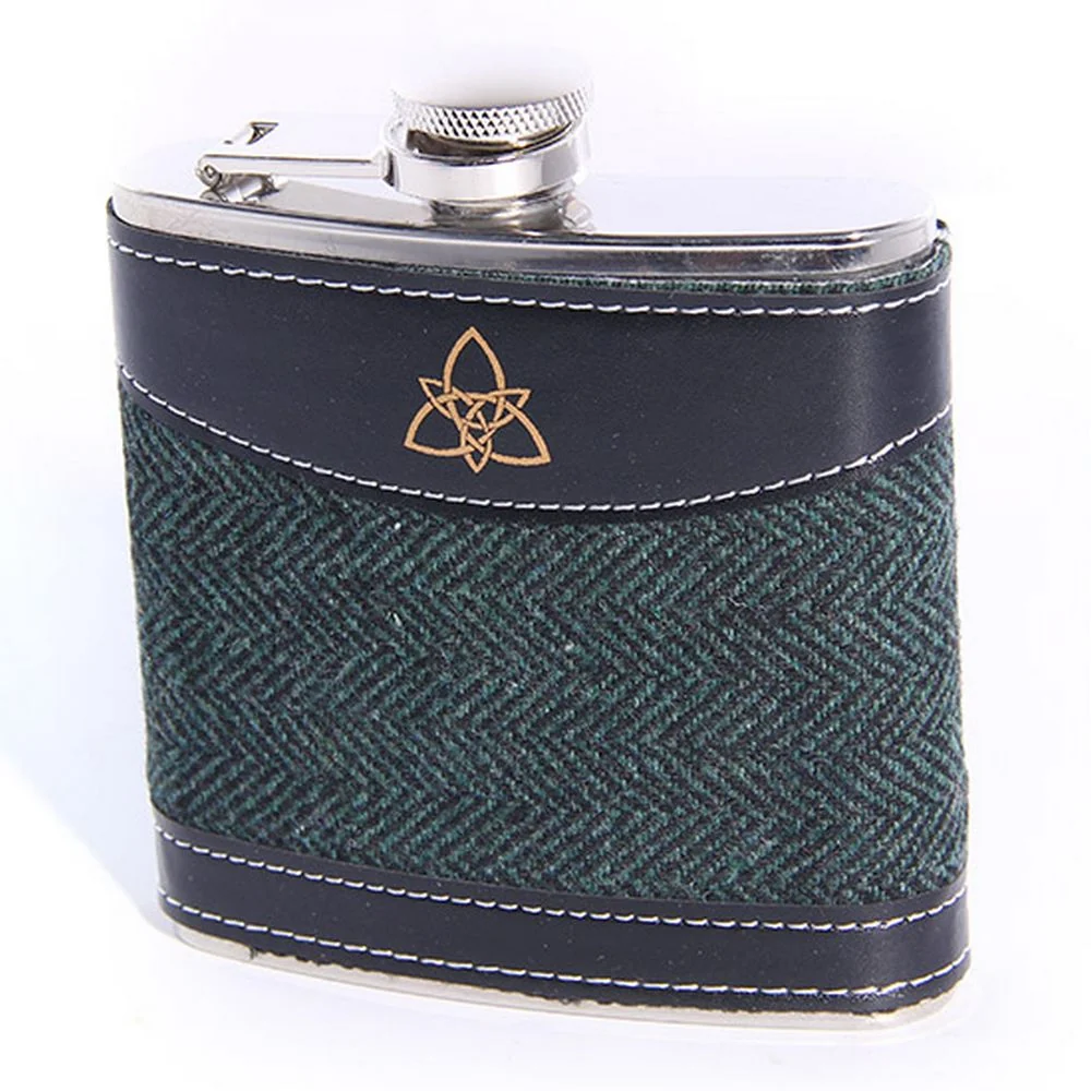Celtic Ore 18 cl Pocket Lark - Green Herringbone Tweed