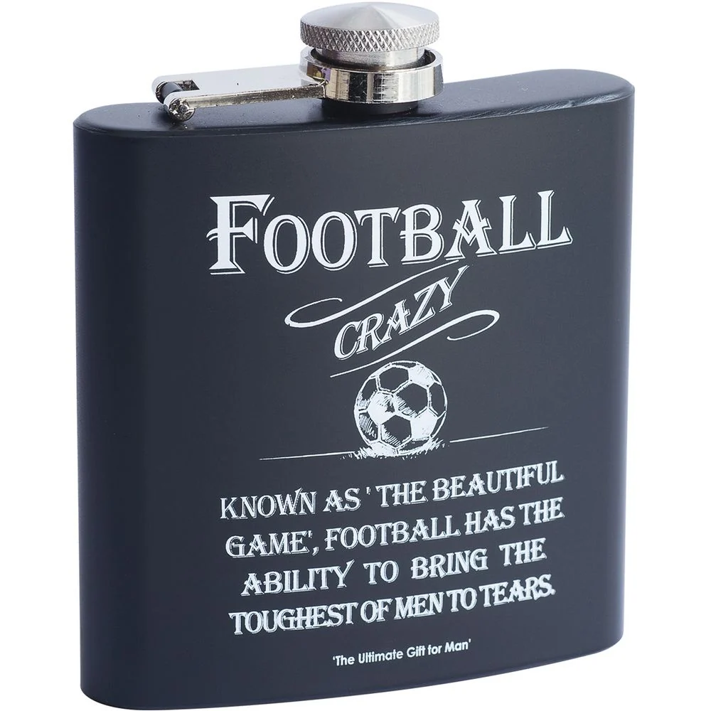 Football Crazy pocket square - Svart i rostfritt stål - 17 cl