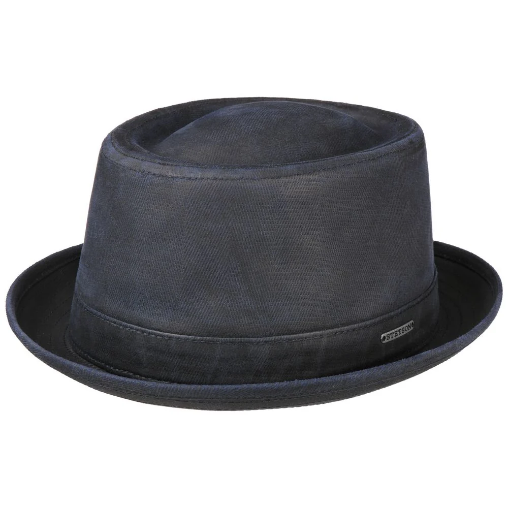 Stetson Porkpie CO/PES Deep Blue Black - S (55 cm)