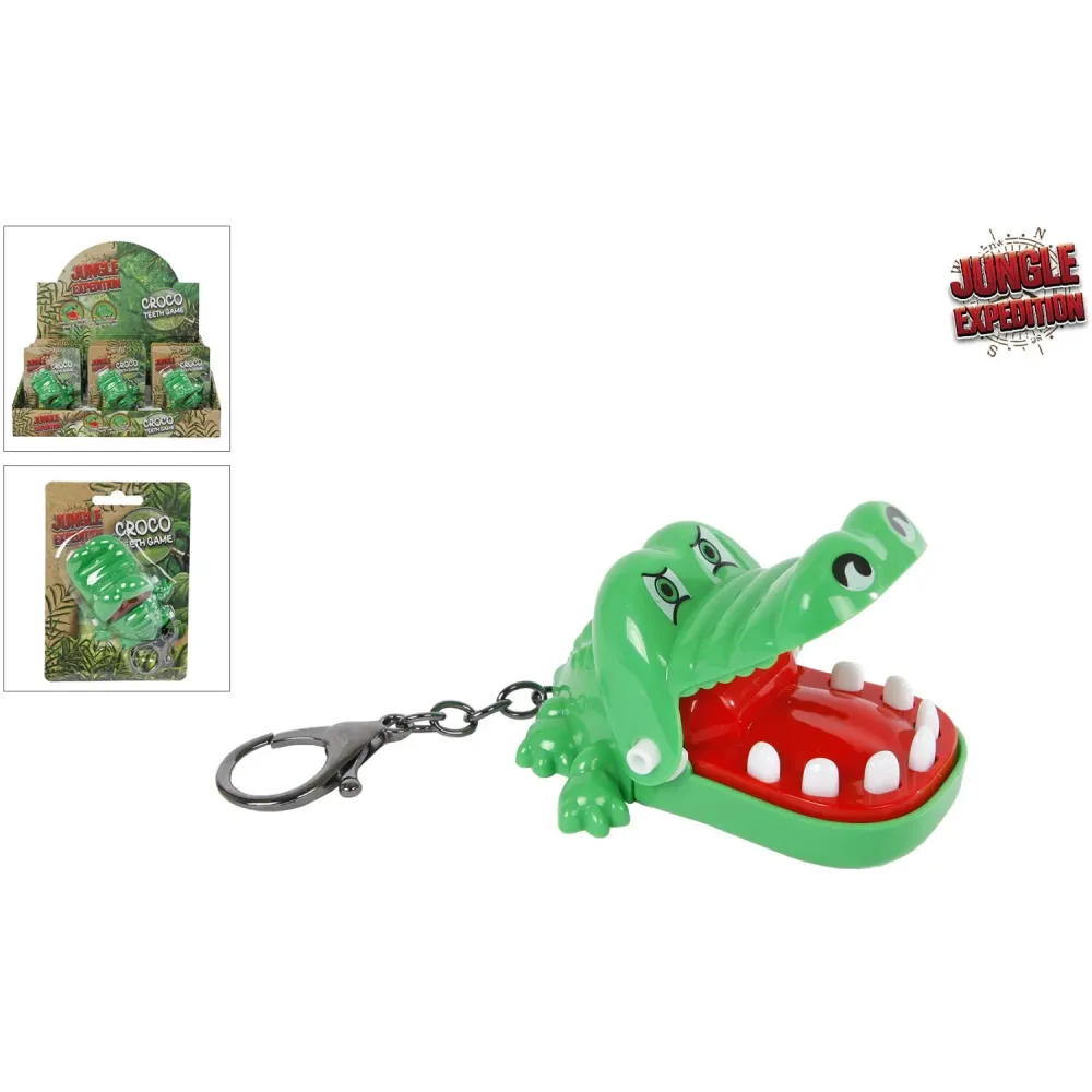 Pocket Money Croco Teeth Game Keychain CDU