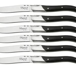 Bestick FunNordic Laguiole Hâws Biffknivar 6 delar Onyx Trä