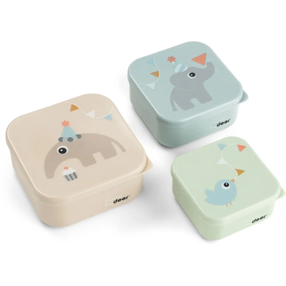 DonebyDeer Celebration Colour Mix Snack Spjällåda Sett set om tre