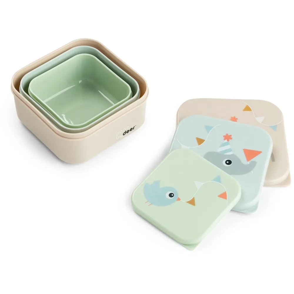 DonebyDeer Celebration Colour Mix Snack Spjällåda Sett set om tre