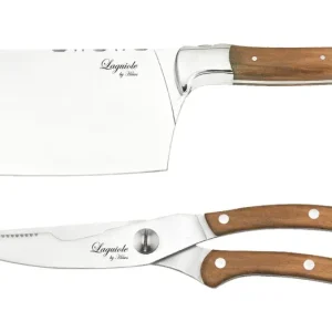 Knivar FunNordic Laguiole Hâws Klyvare + Fågelsax Olivträ