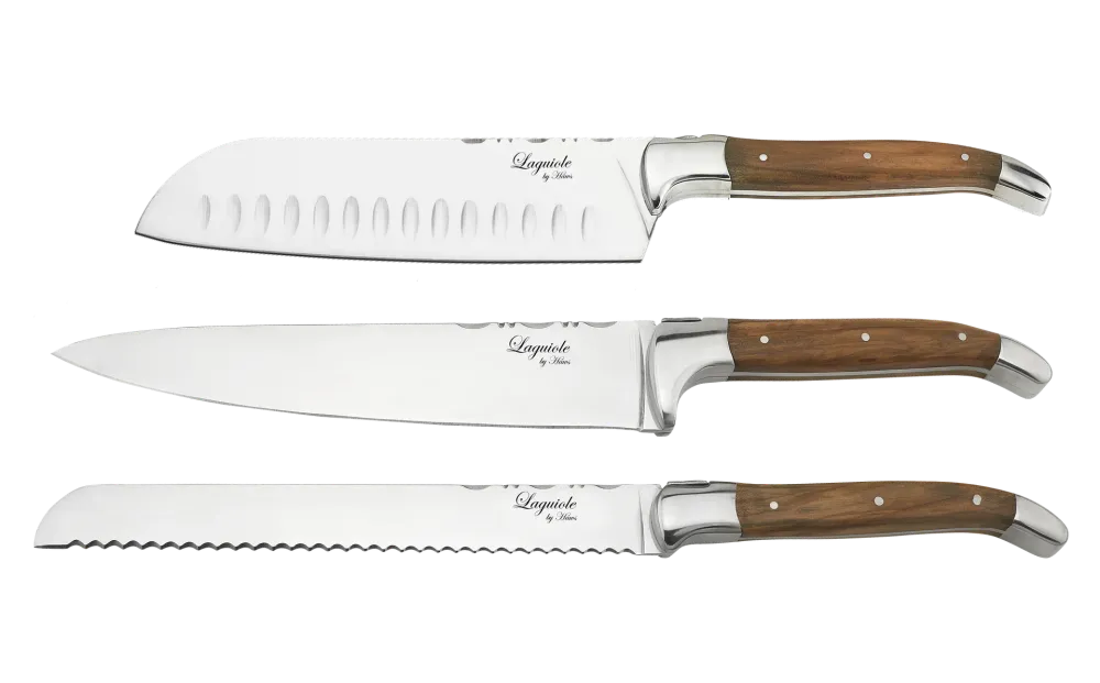 Knivar FunNordic Laguiole Hâws Kockknivar 3 delar Olivträ