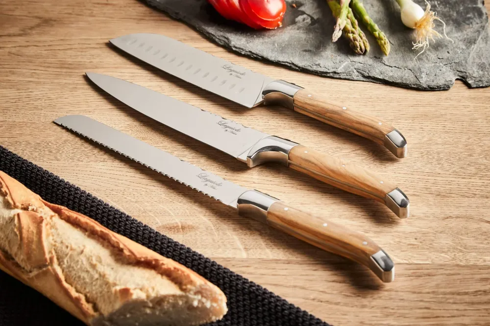 Knivar FunNordic Laguiole Hâws Kockknivar 3 delar Olivträ