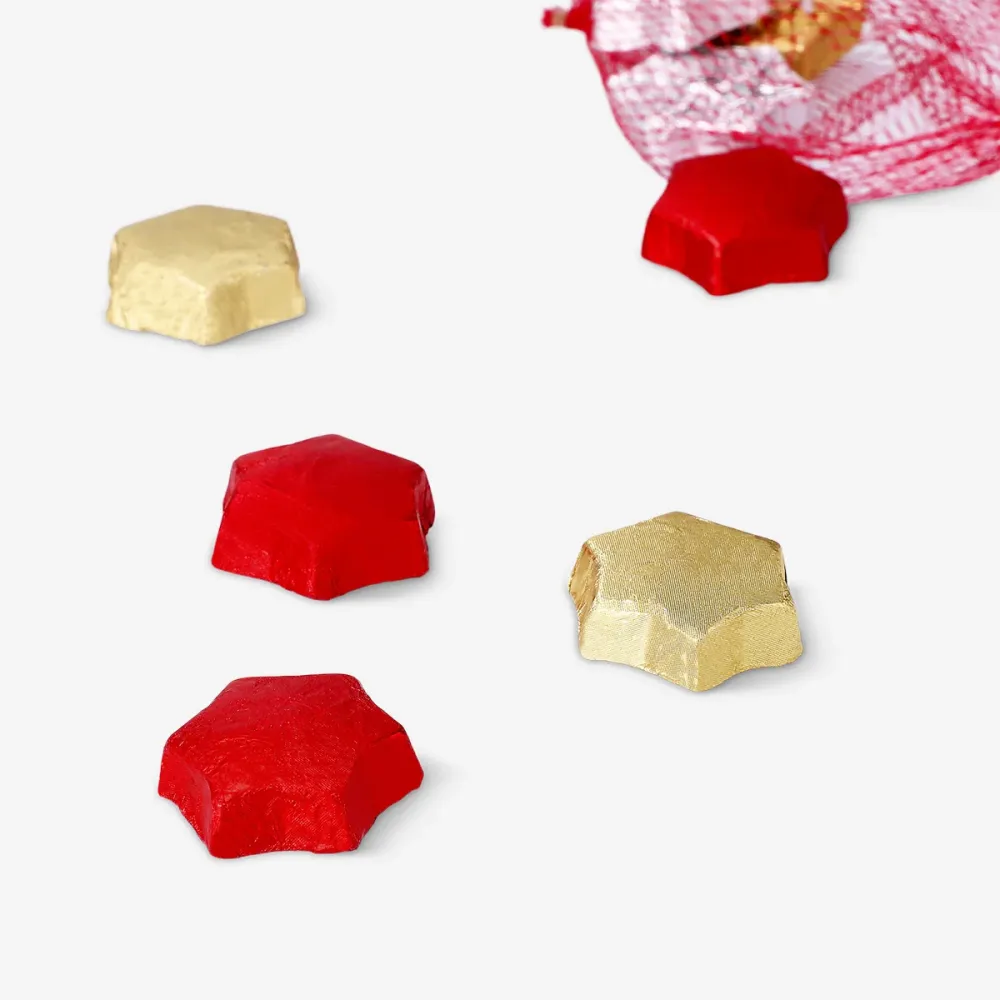Chokladstjärnor med mjölkfyllning