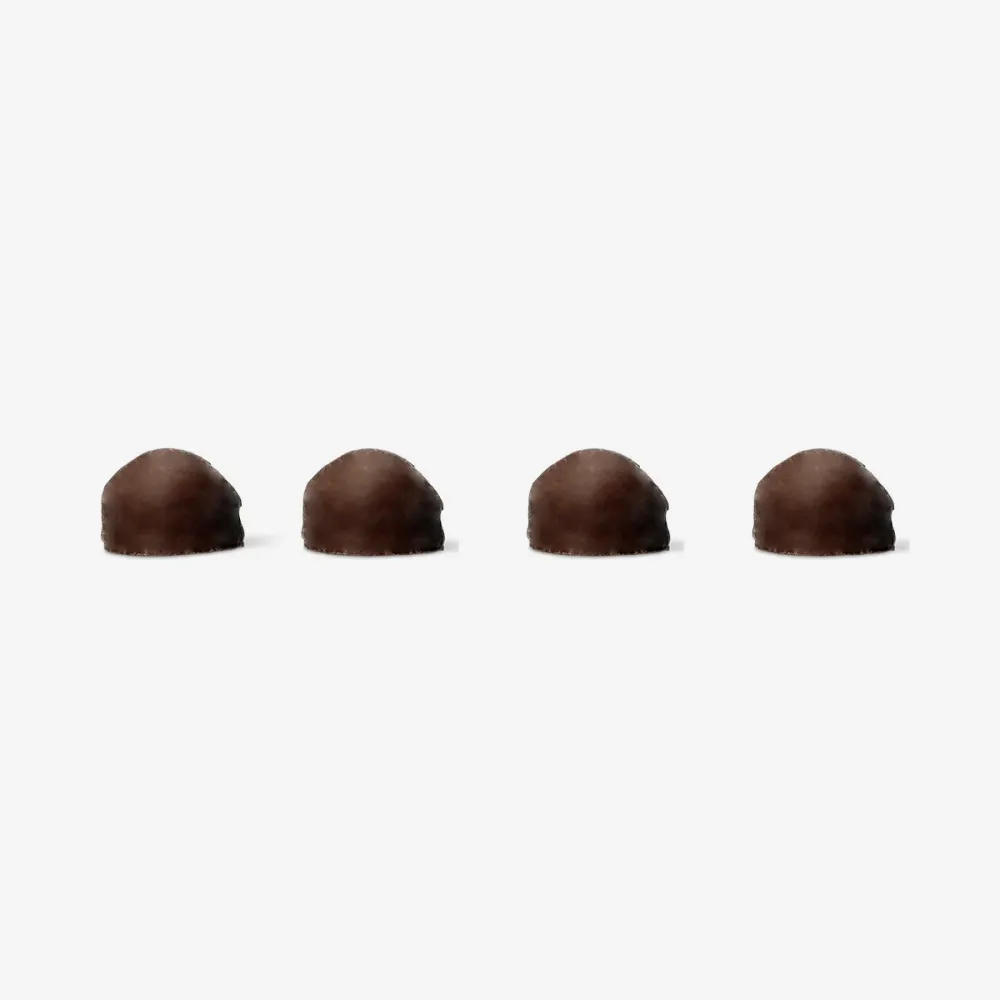 Chokladöverdragna marshmallows med karamellfyllning
