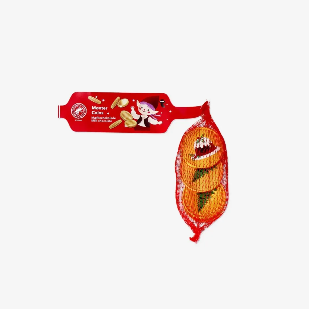 Jul chokladmynt i nät