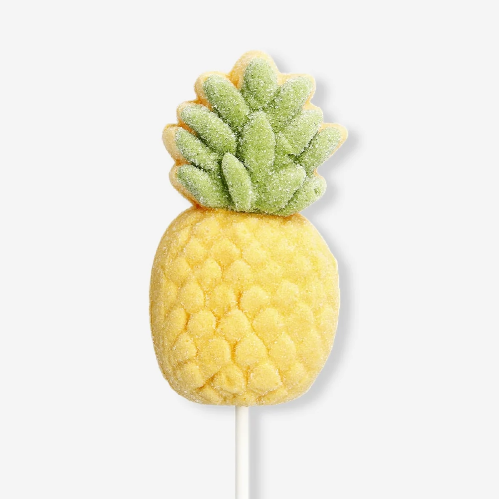 Marshmallow på pinne - Ananas