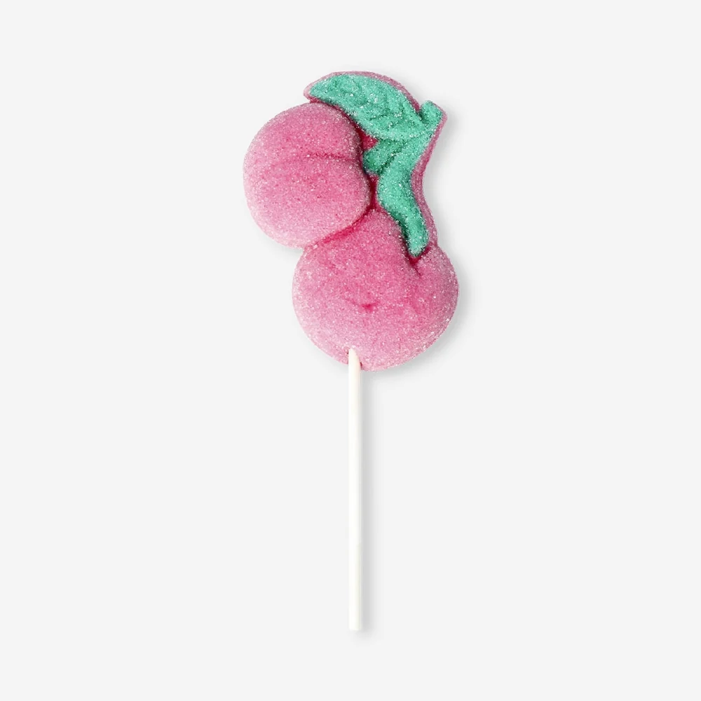 Marshmallow på pinne - Körsbär