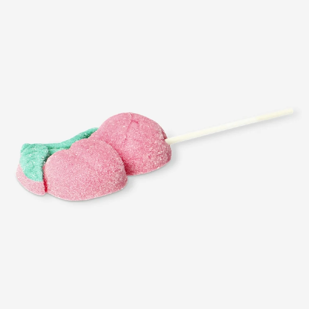 Marshmallow på pinne - Körsbär