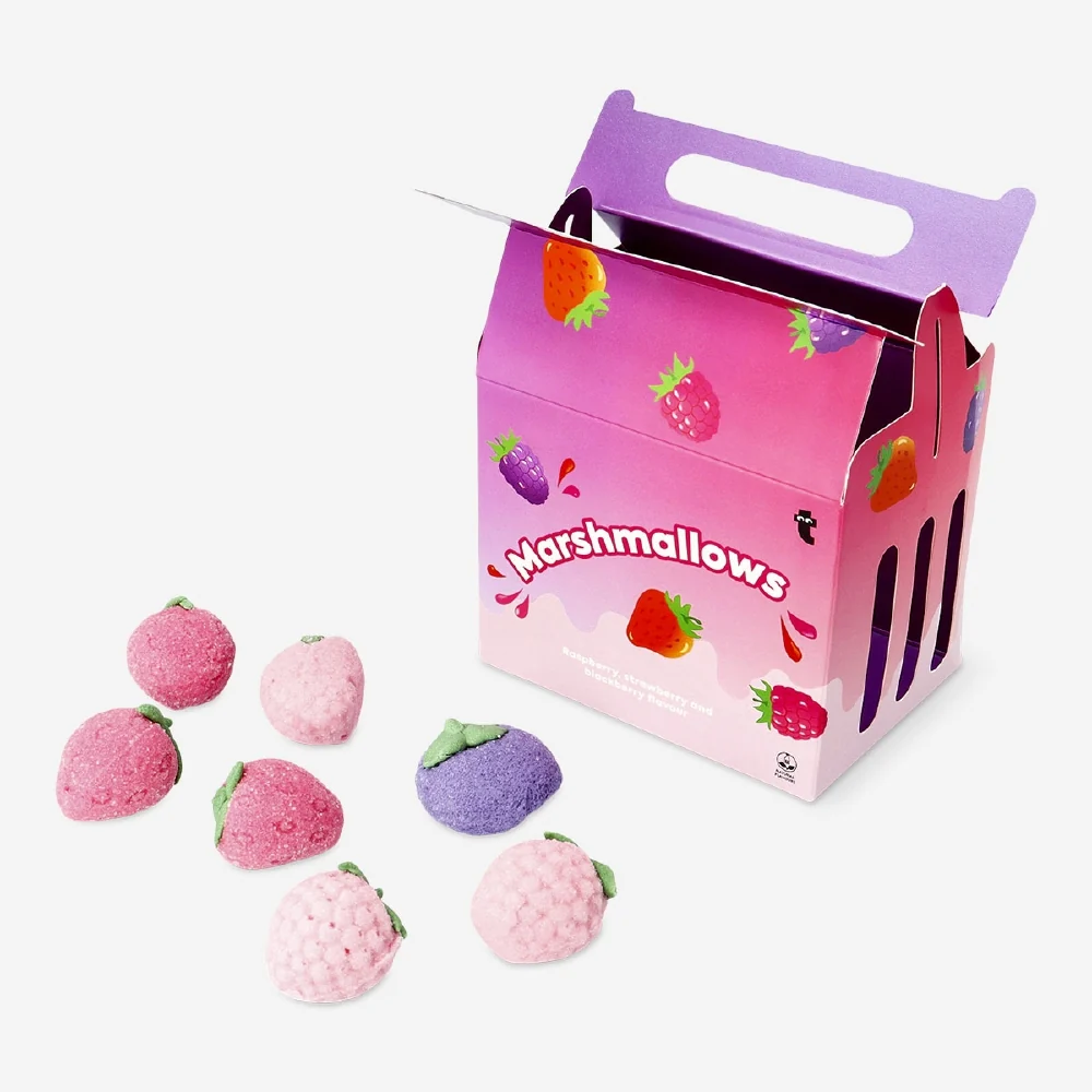 Marshmallowkorg - med smak av hallon, jordgubbar och björnbär