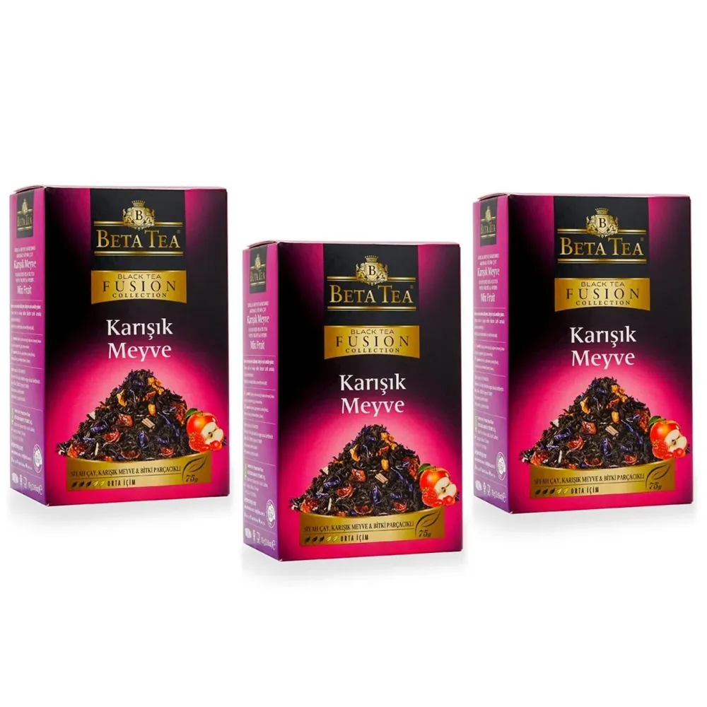 Betatete blandat fruktteet med tre - 7,94 oz