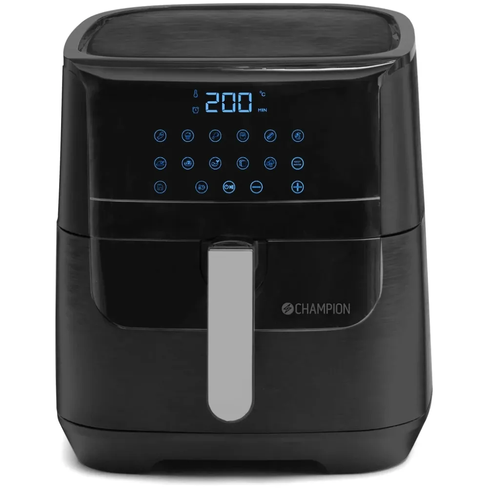 Champion Air Fryer XL Porslin 5,5L 1800W AF600 Svart