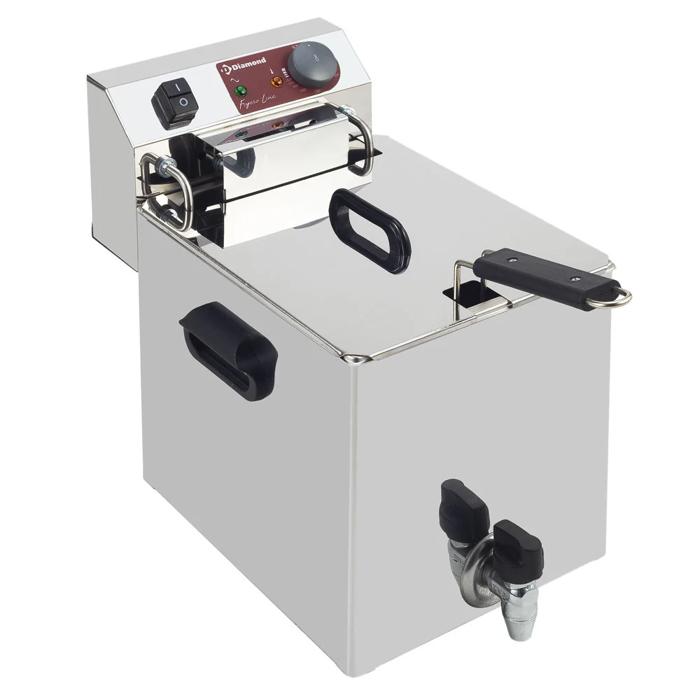 Programmable Digital Elektrisk bordsfritös 10 liter + kran