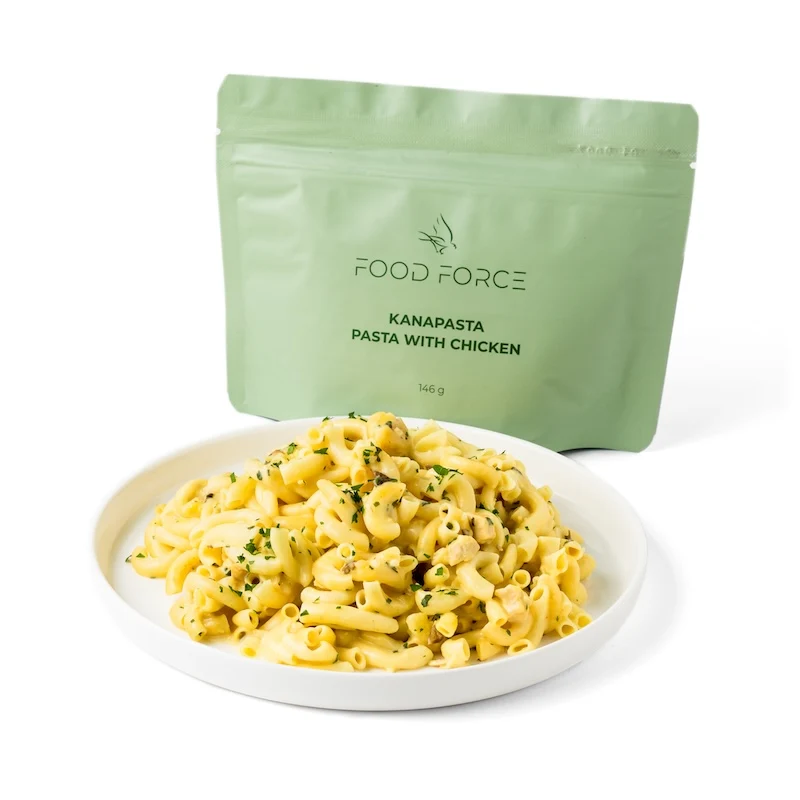 Pasta med kyckling - frysetorkad mat - Food Force