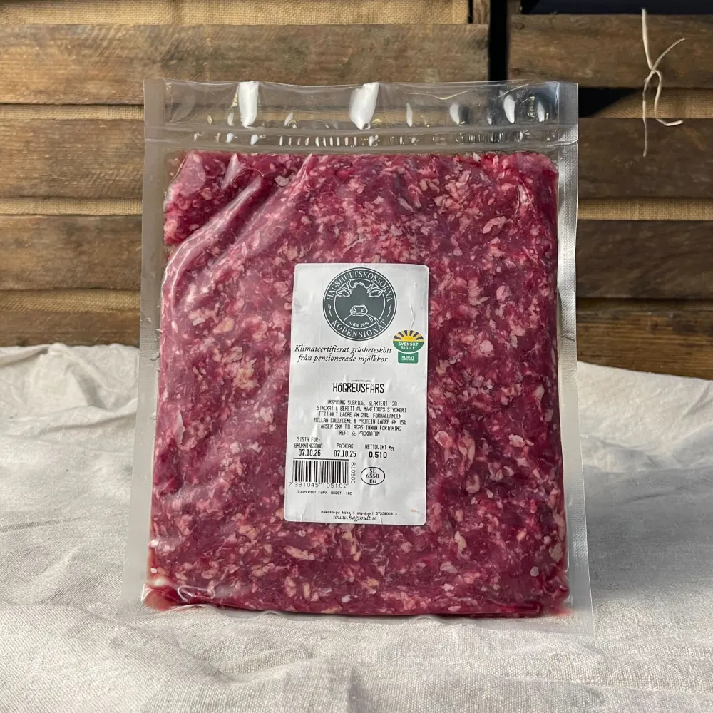Högrevsfärs gräsbetad & klimatcertifierad 500g