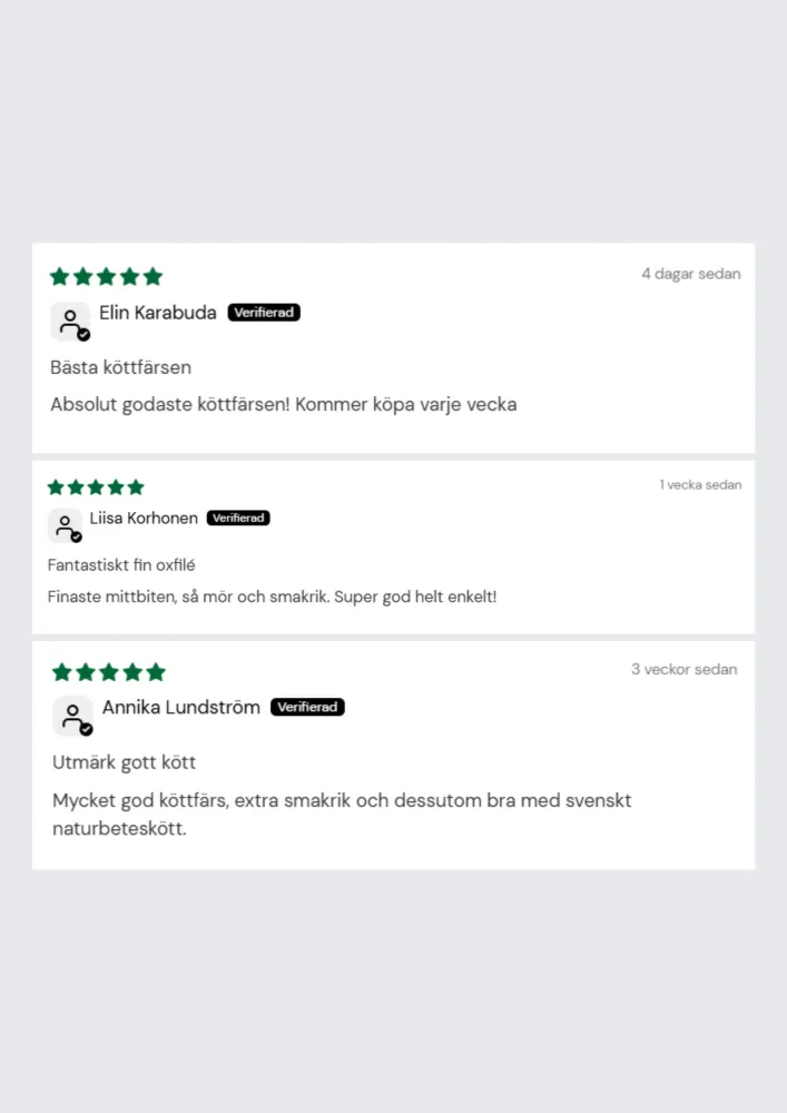 Lövbiff gräsbeteskött 500g