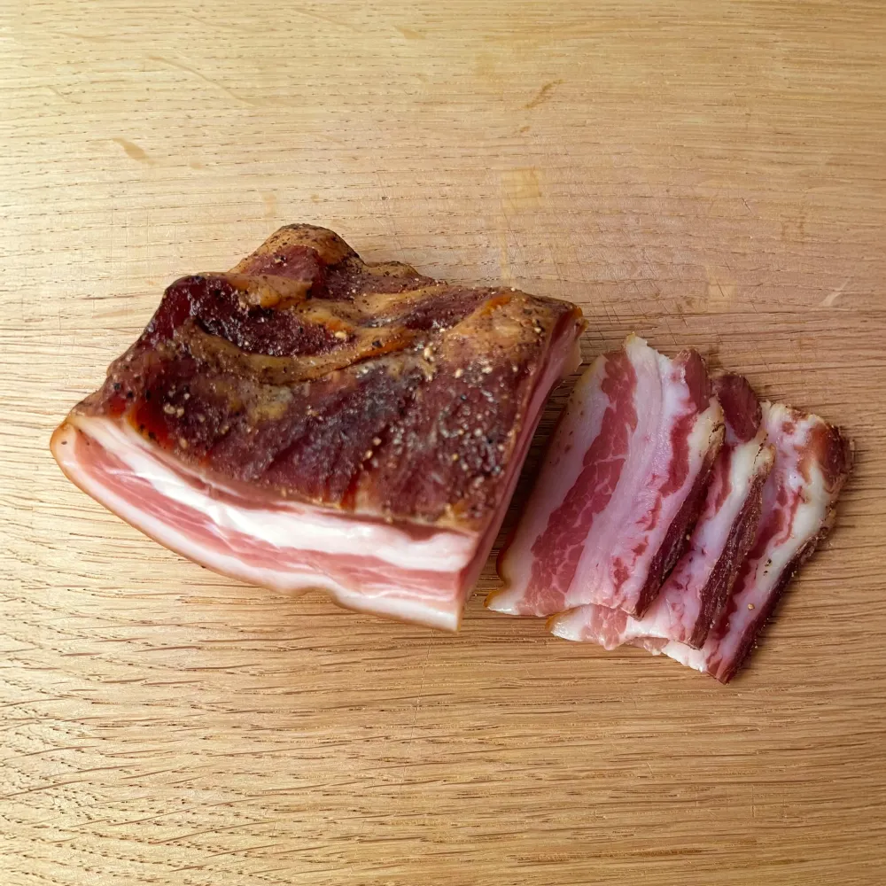 Nitritfri äppelrökt bacon 150g EKO