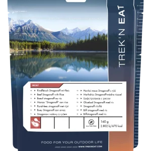 Trek'N Eat Biff Stroganoff med ris – Glutenfri - Frystorkad mat.
