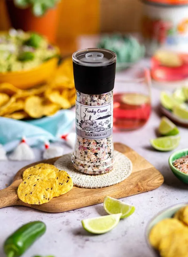 Funky Ouma Black Garlic Salt Grinder