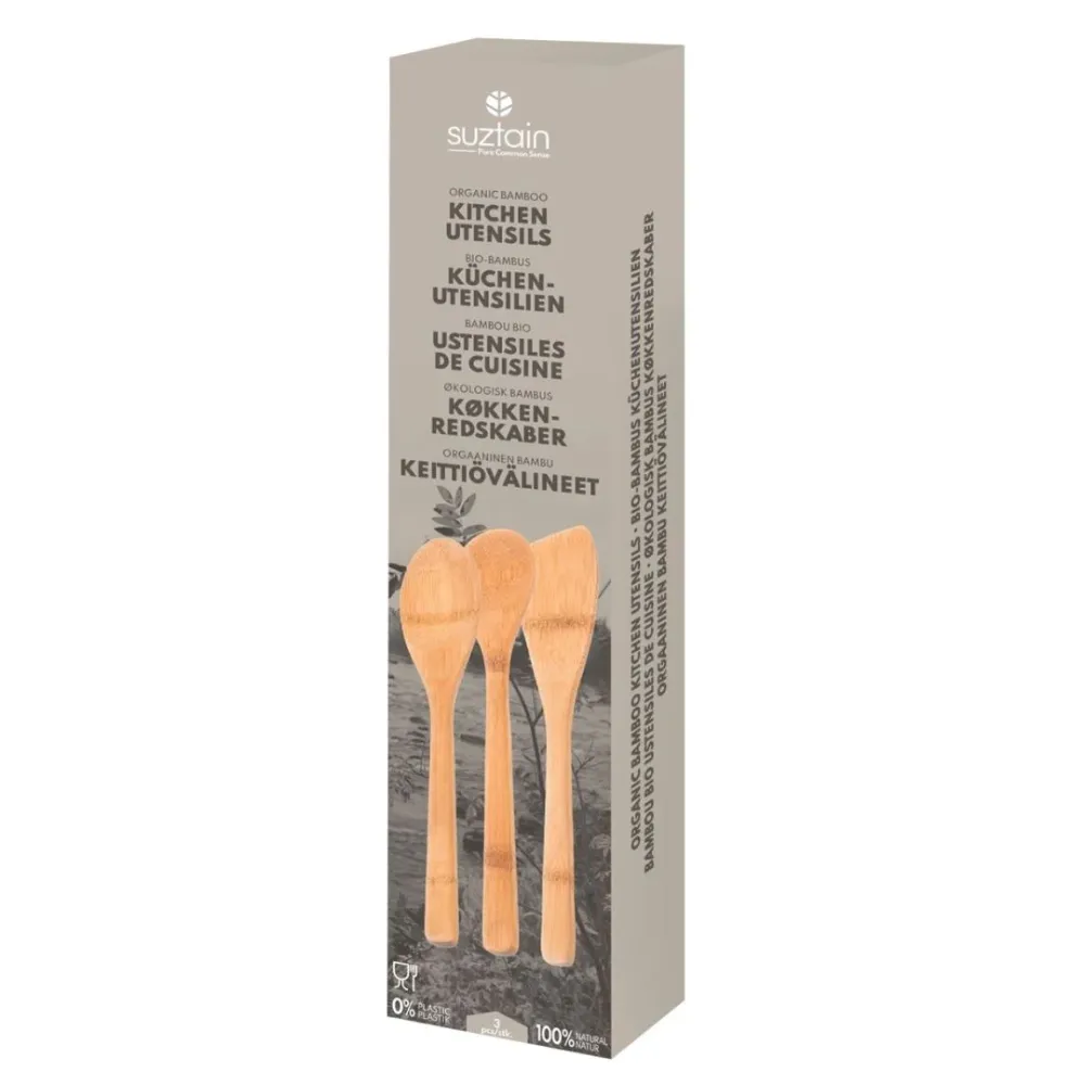 Suztain - Köksredskap - Ekologisk Bambu - 3 delar