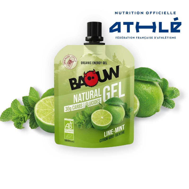 BAOUW Ekologisk energigel med lime och mynta (85 g)