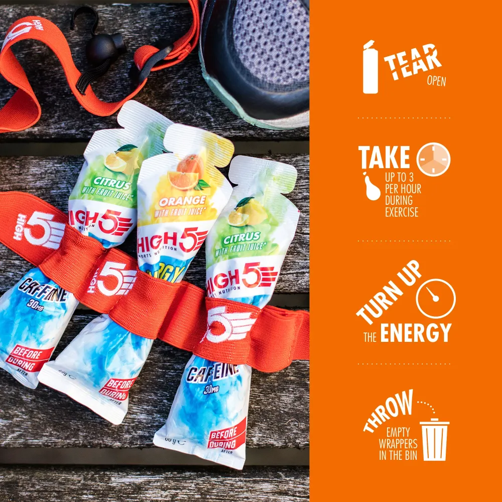 HIGH5 ENERGY GEL Aqua (66g) Orange