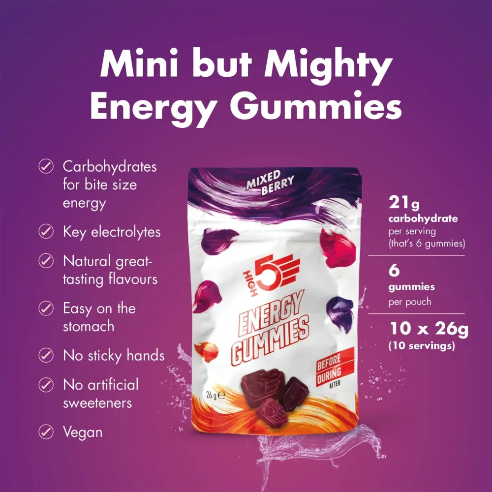 High5 TA Energy GUMMIES (26 g) Röda frukter