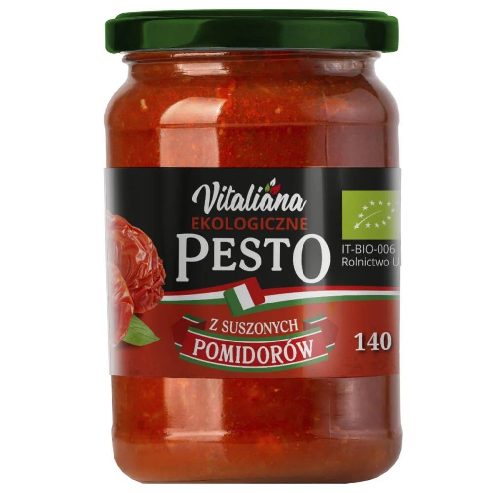 Torkad tomatpesto ekologisk 140 g - Vitaliana