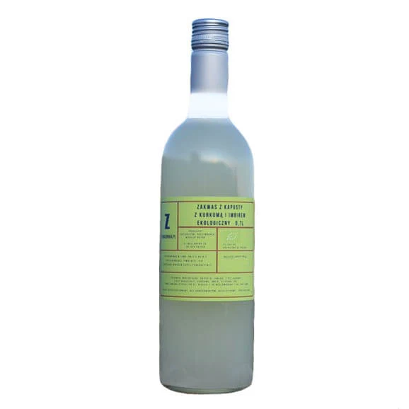 Bio-surdeg med gurkmeja, ingefära och citron 750ml hälsosamma gurkor ORANGE