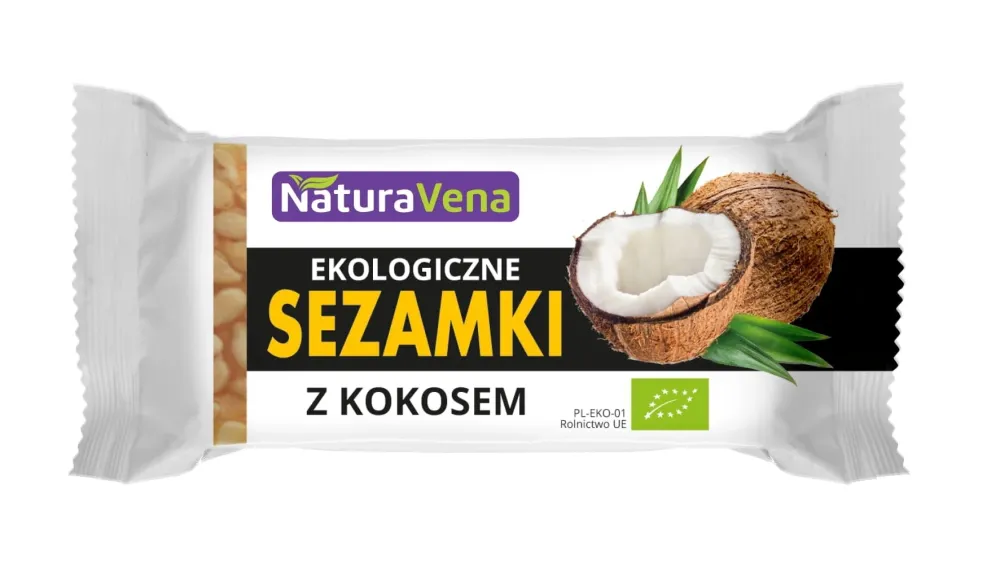 Sesamkuddar med kokos 27 g ekologiska NATURAVENA